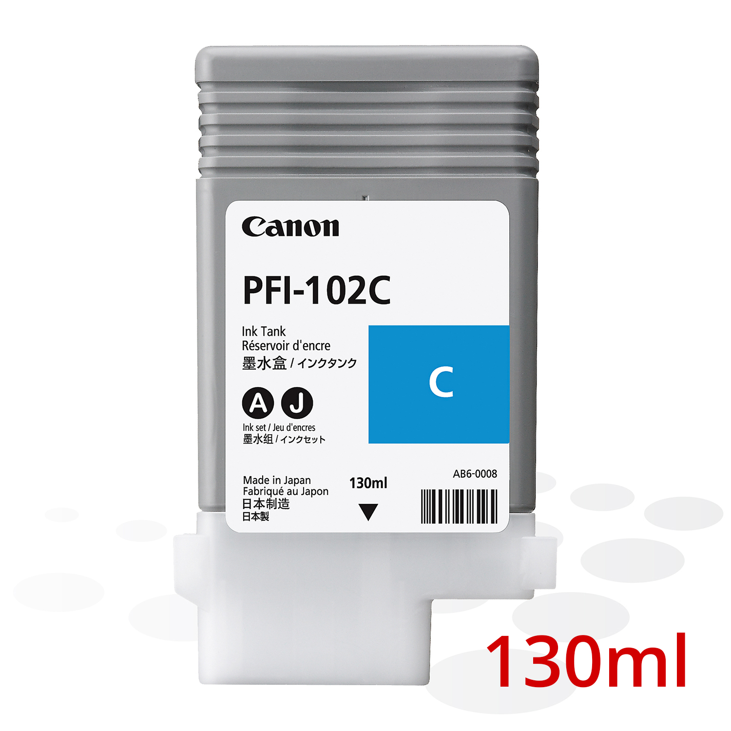 Canon PFI-102 C, Cyan, 130 ml 