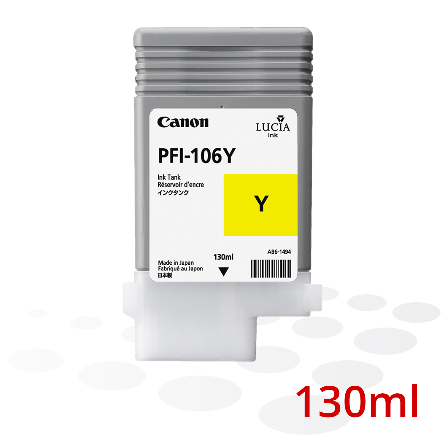 Canon PFI-106 Y, Yellow, 130 ml