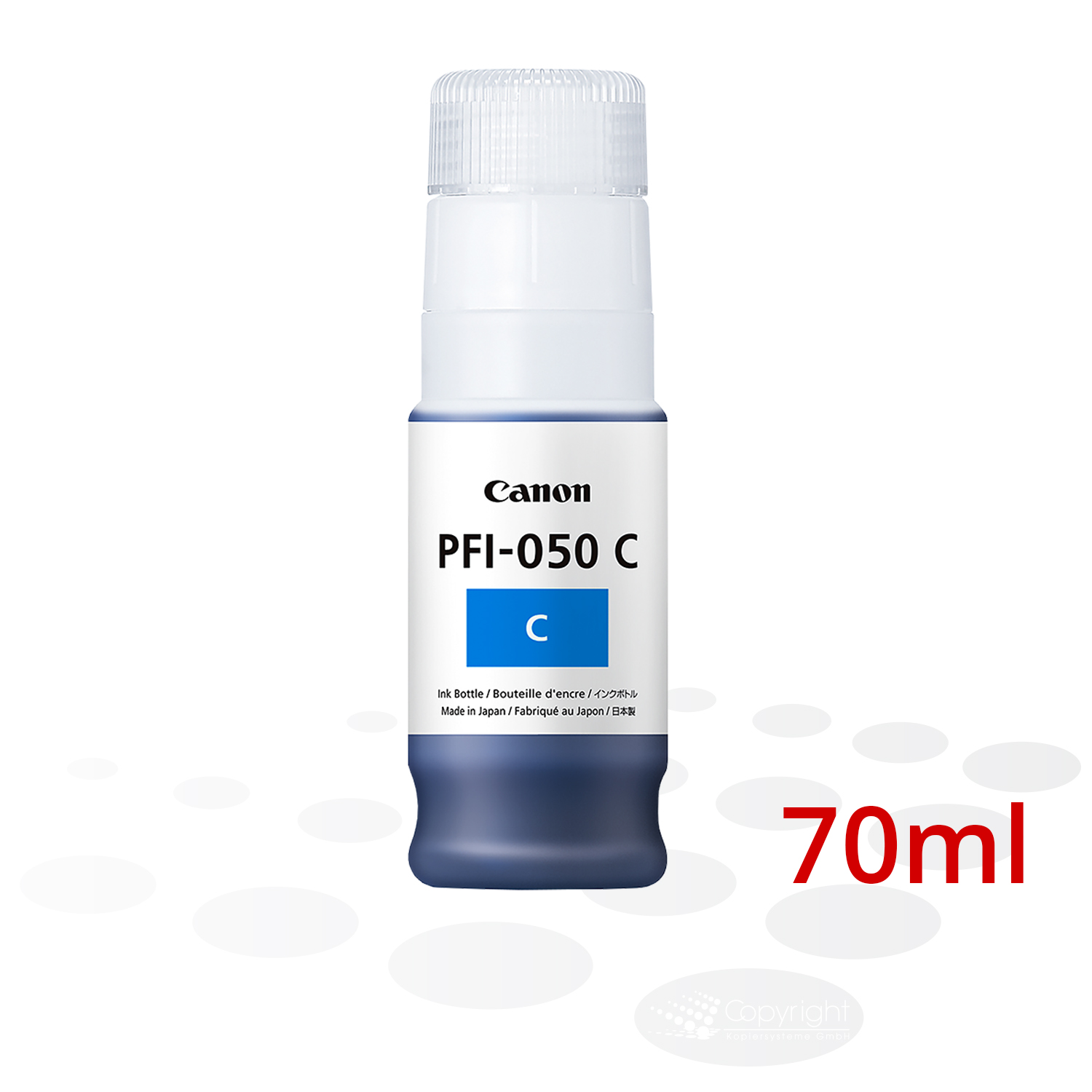 Canon Tinte PFI-050 C, Cyan, 70 ml  