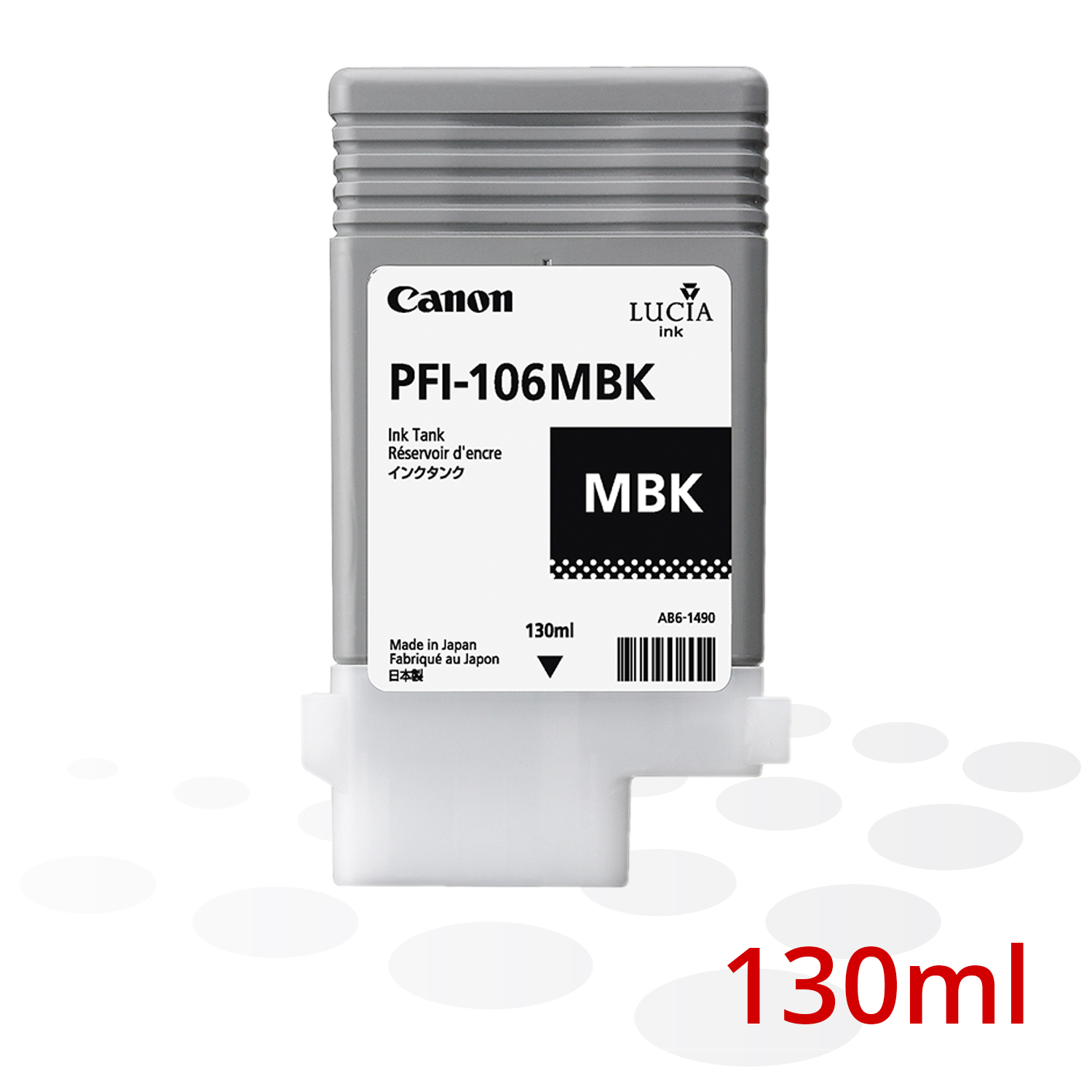 Canon PFI-106 MBK, Matt Schwarz, 130 ml 
