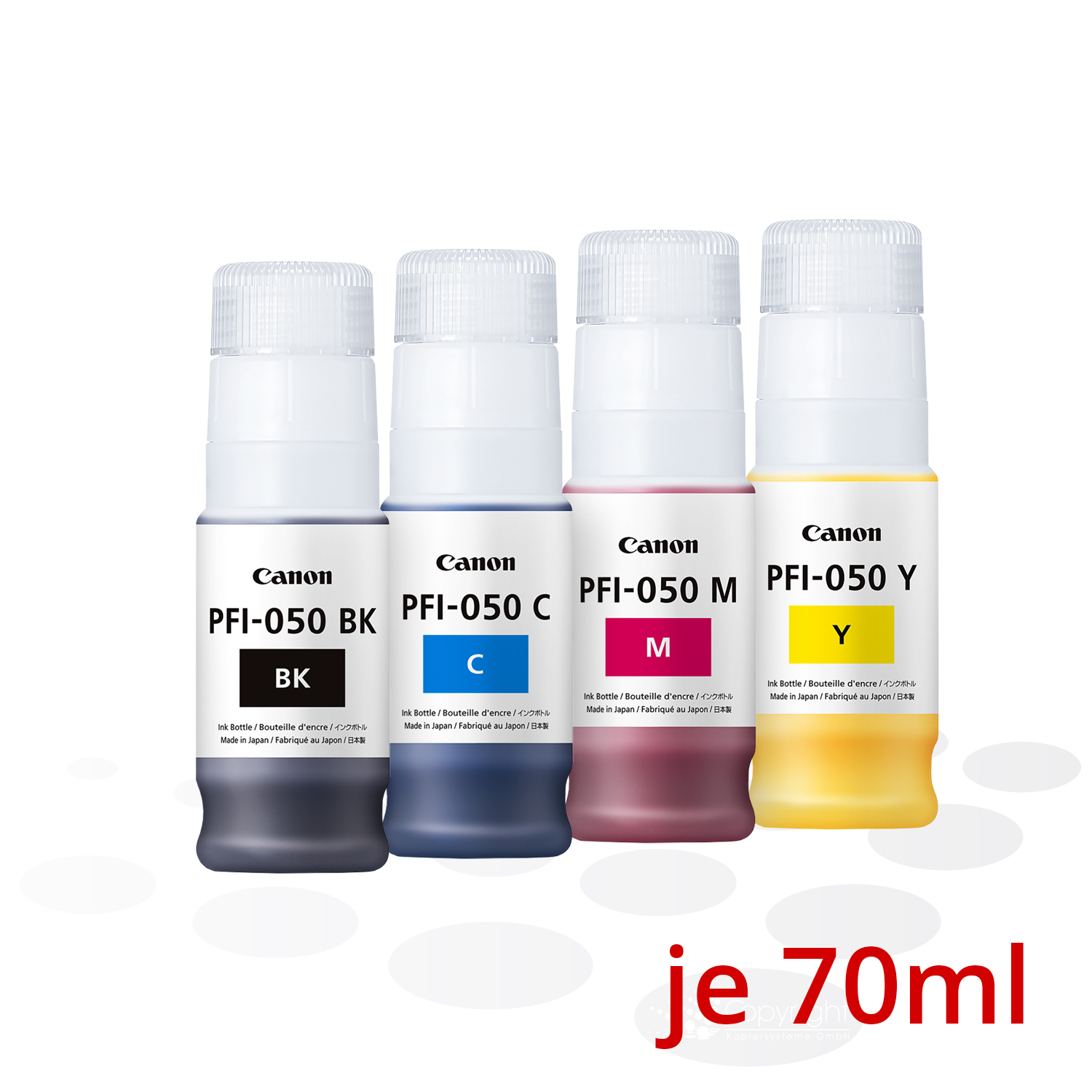 Canon Tinte PFI-050-SET (4 Tinten), 70 ml
