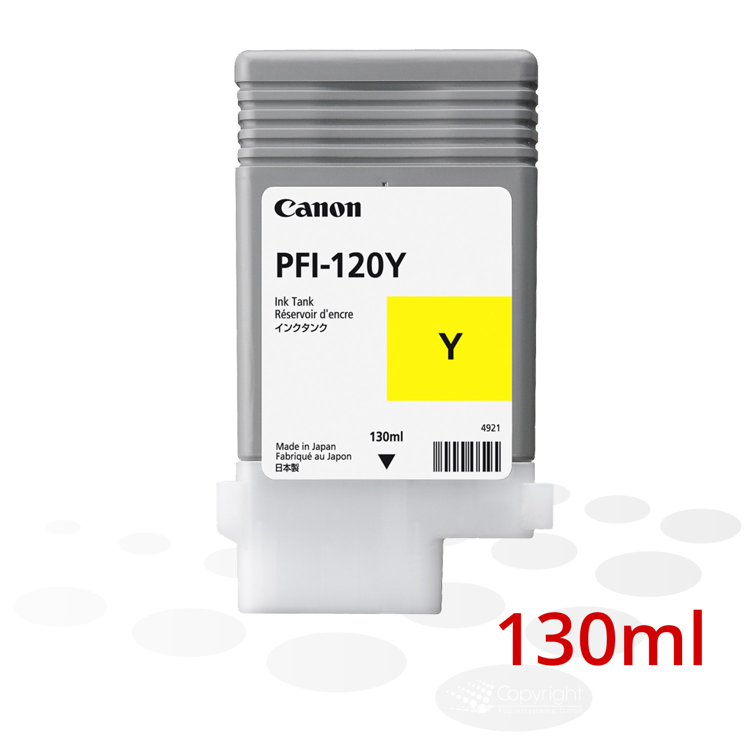 Canon Tinte PFI-120 Y, Yellow, 130 ml 