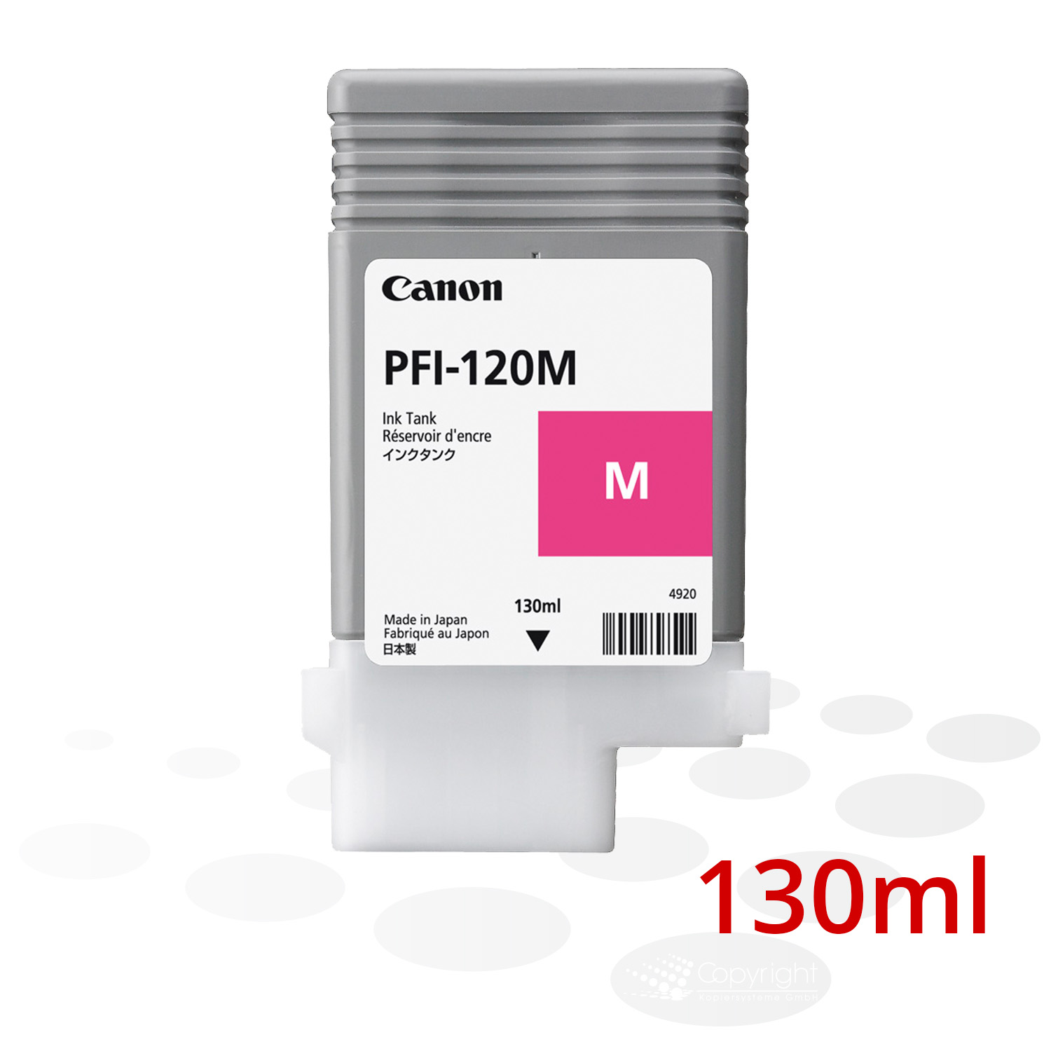 Canon Tinte PFI-120 M, Magenta, 130 ml  